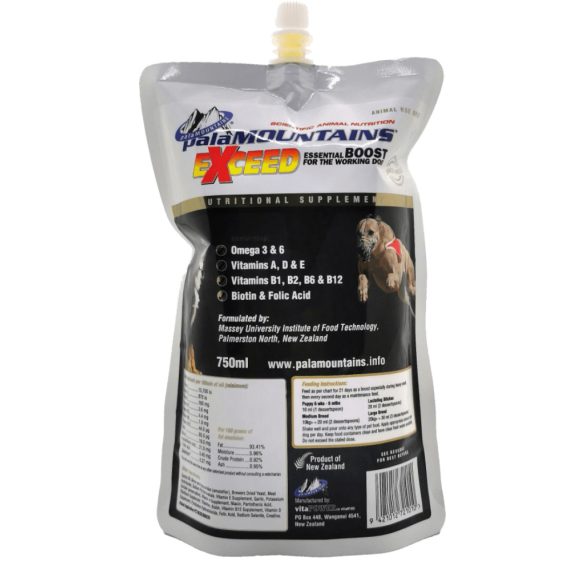 Professzionális multivitamin kutyáknak – Exceed 750 ml
