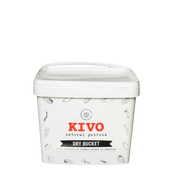 KIVO táptartó vödör 14kg kutyatáp számára