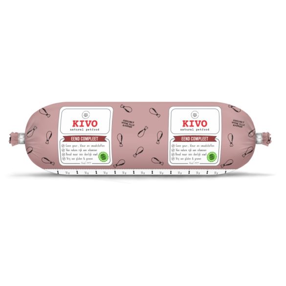 KIVO Kacsa komplett BARF menü kutyáknak 500g