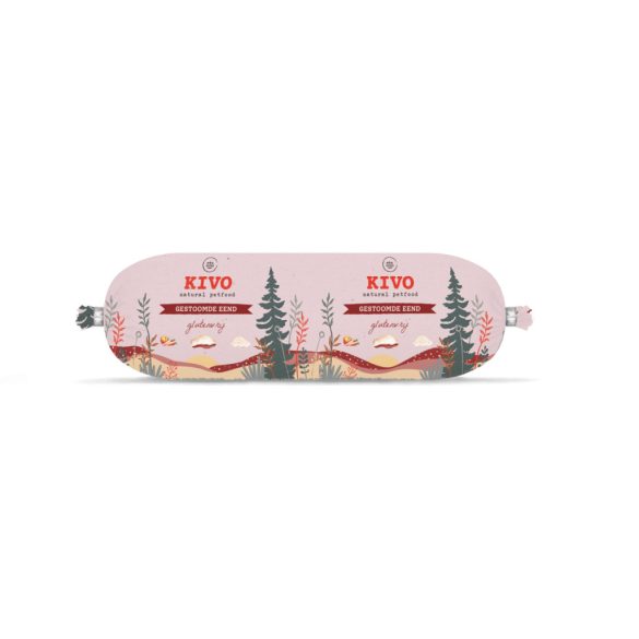 KIVO Párolt kacsahús rolád kutyáknak - 600 g