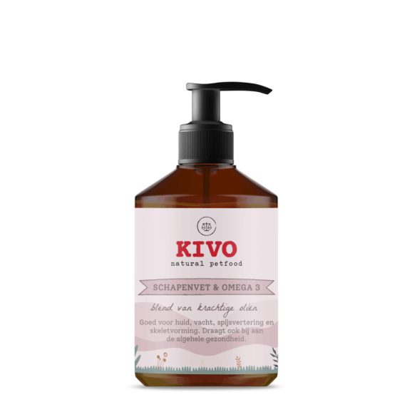 KIVO Juhzsír és Omega-3 olaj kutyáknak és macskáknak 500 ml